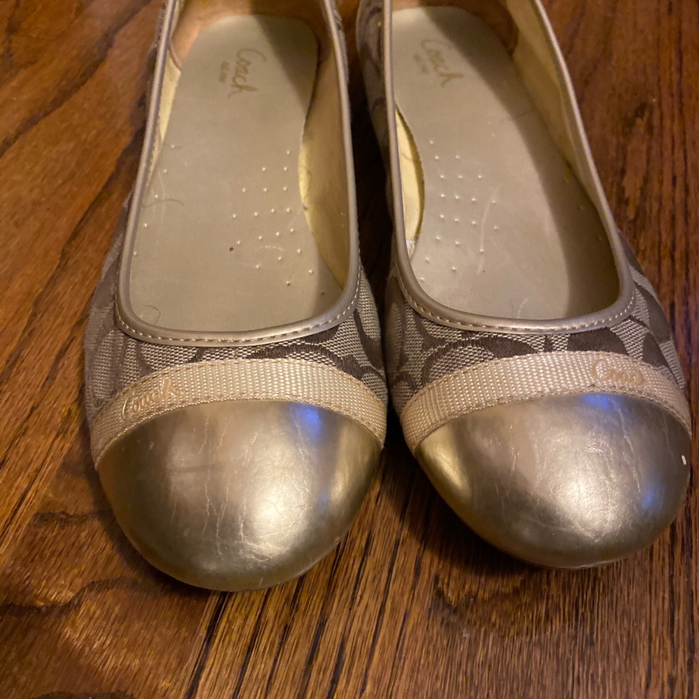 Coach signature flat shoes